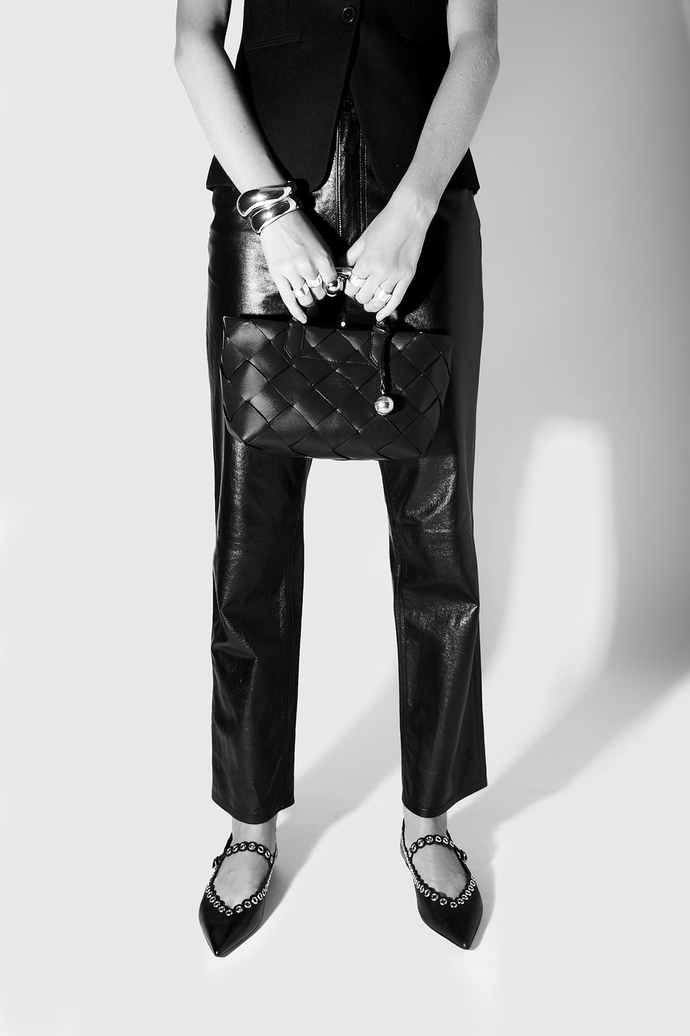 Frankie Woven Mini Tote - Rebecca Minkoff