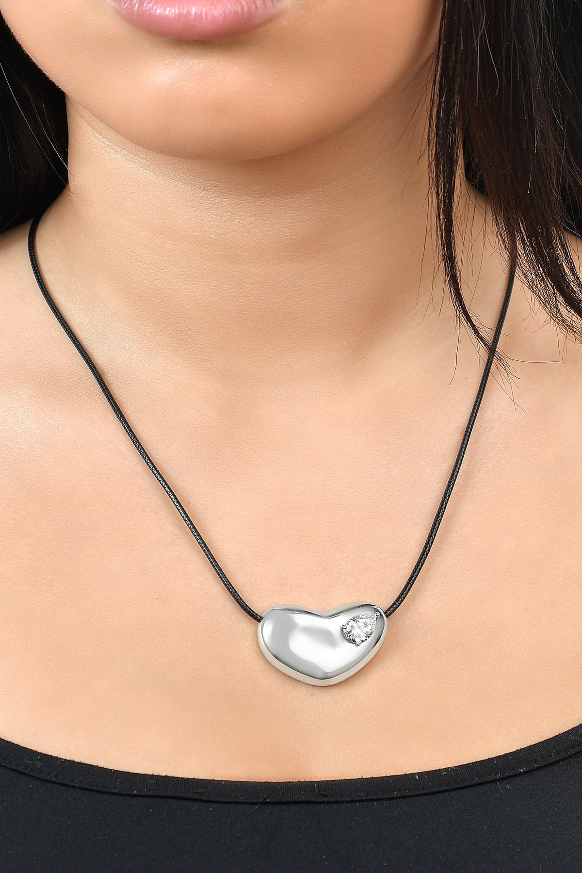 Organic Pebble Pendant Necklace - Rebecca Minkoff