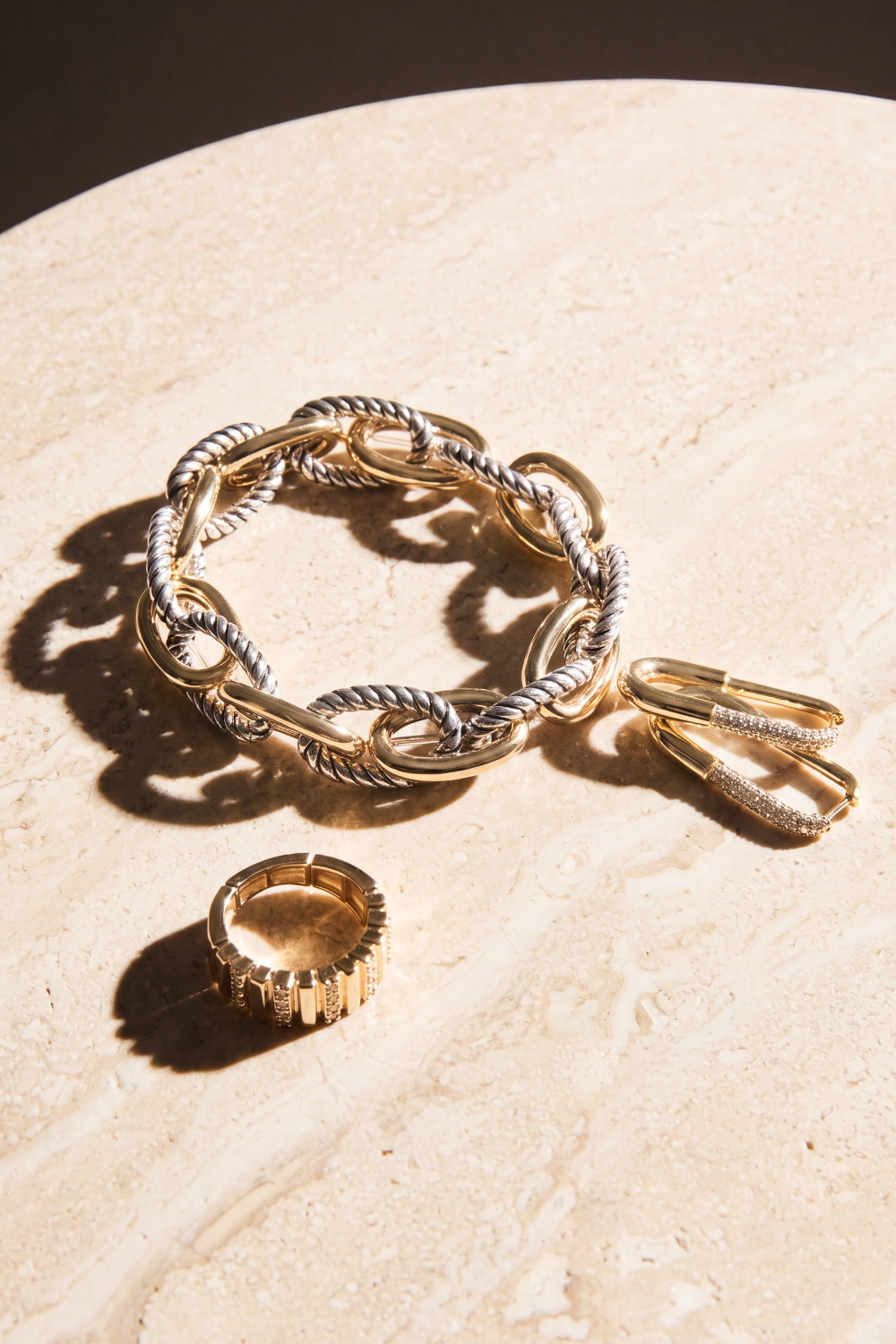 Two-Tone Twisted Link Bracelet - Rebecca Minkoff