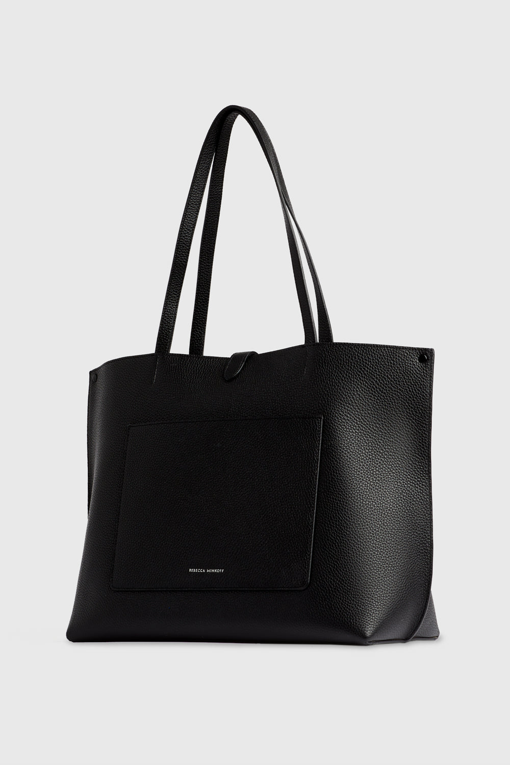 Black Leather Unlined Tote | Megan Tote | Rebecca Minkoff - Rebecca Minkoff