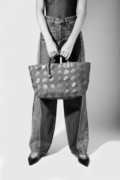 Frankie Woven Tote - Rebecca Minkoff