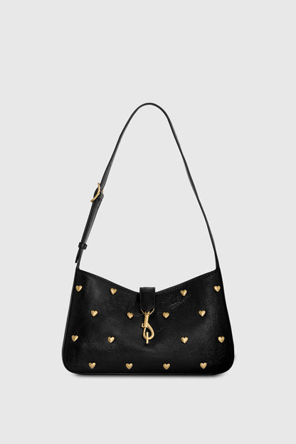 Megan Small Shoulder Bag With Heart Studs - Rebecca Minkoff