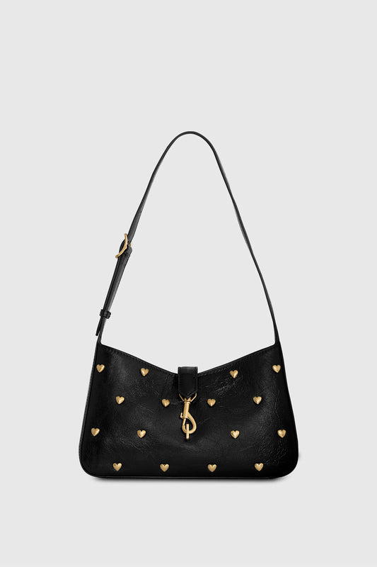 Megan Small Shoulder Bag With Heart Studs - Rebecca Minkoff