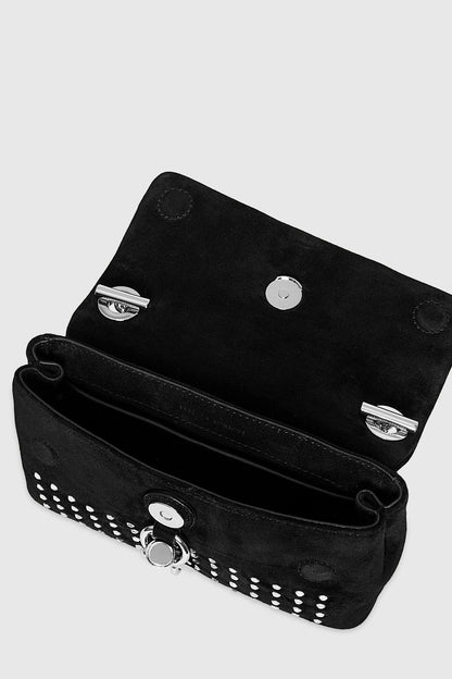 Edie Date Night Crossbody - Black with Crystal Studs - Rebecca Minkoff - Rebecca Minkoff