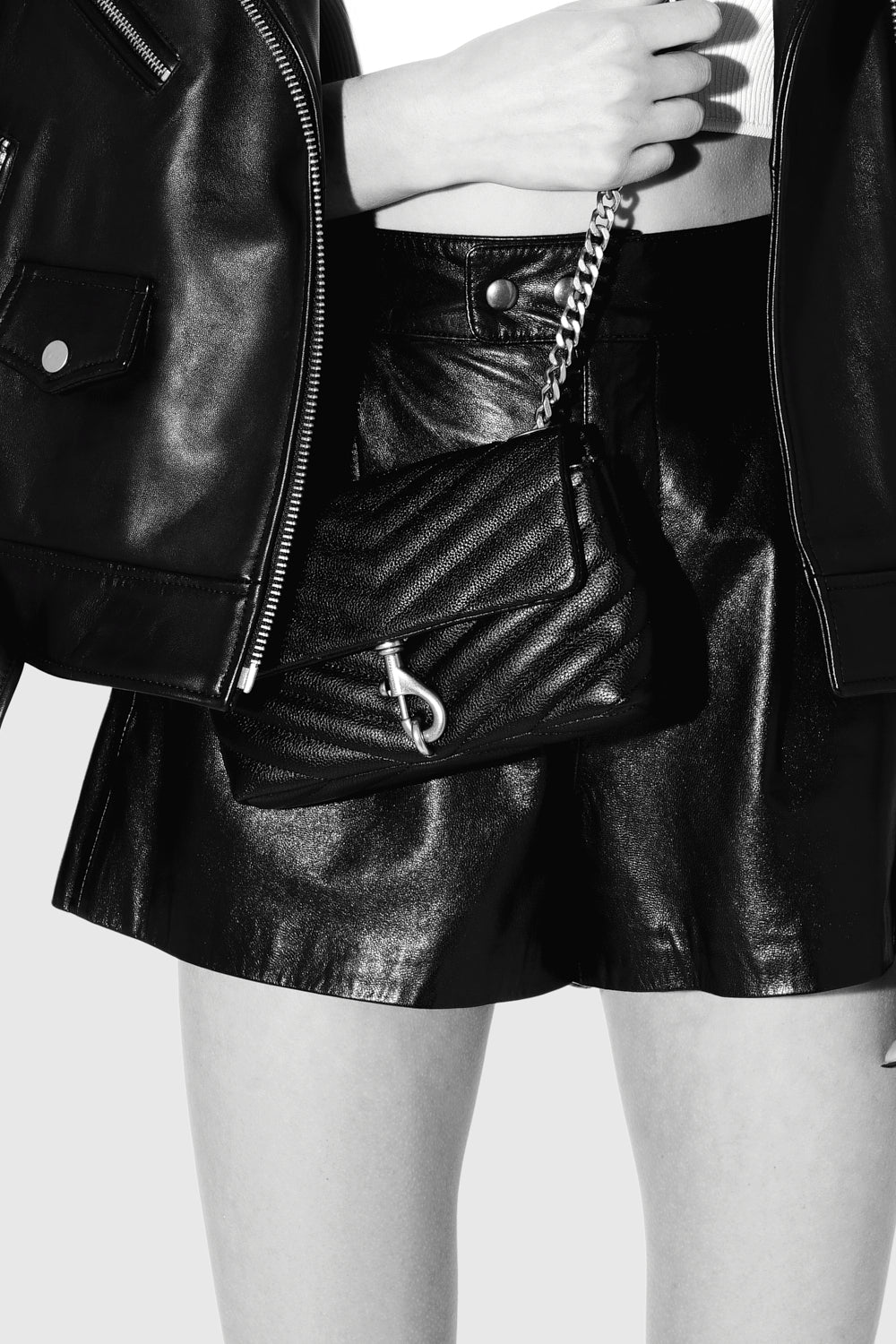 Edie Date Night Crossbody - Black with Crystal Studs - Rebecca Minkoff - Rebecca Minkoff