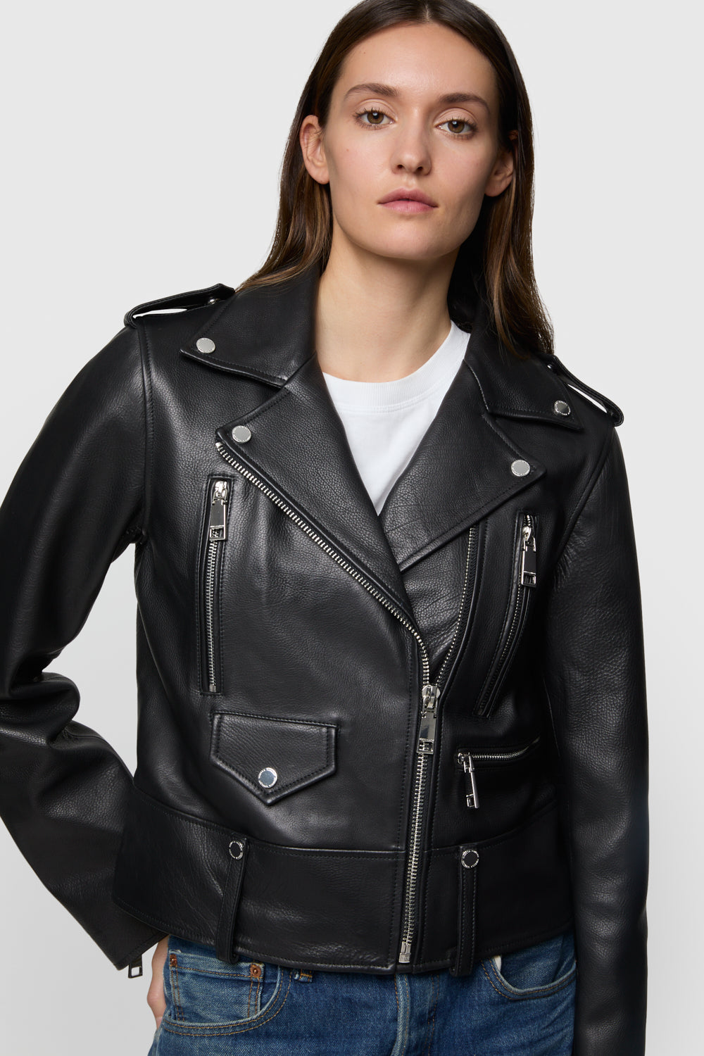 Julian Asymmetrical Moto Biker Jacket - Rebecca Minkoff
