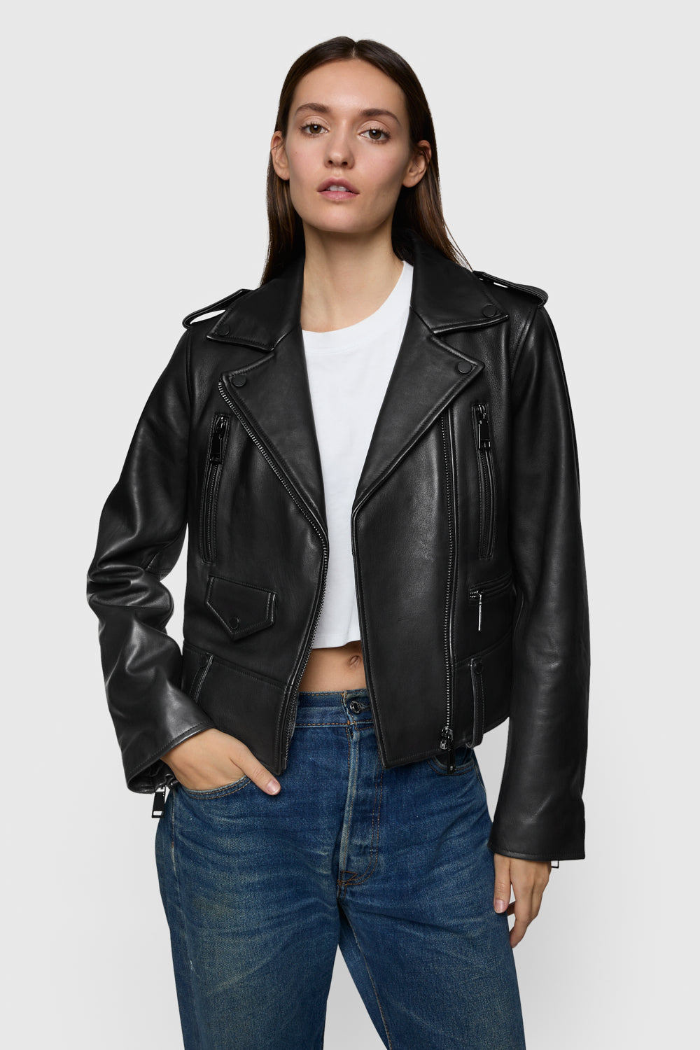 Julian Asymmetrical Moto Biker Jacket - Rebecca Minkoff