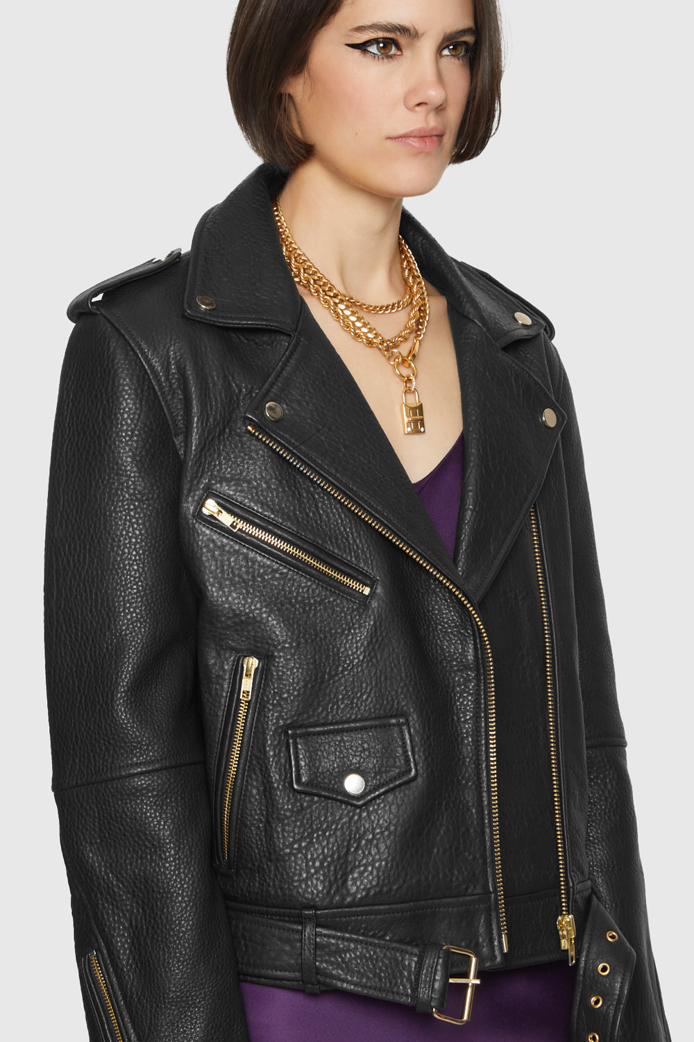 Jett Moto Grain Leather Jacket - Rebecca Minkoff - Rebecca Minkoff
