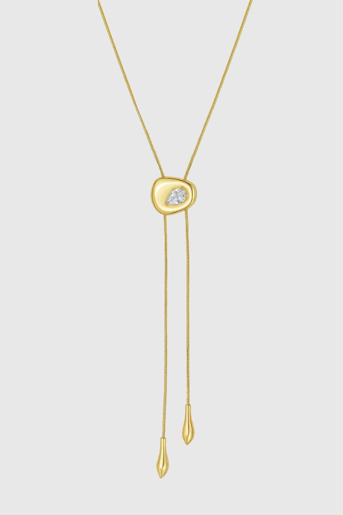 Organic Pebble Slider Necklace - Rebecca Minkoff