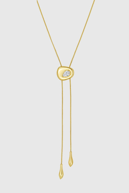 Organic Pebble Slider Necklace - Rebecca Minkoff