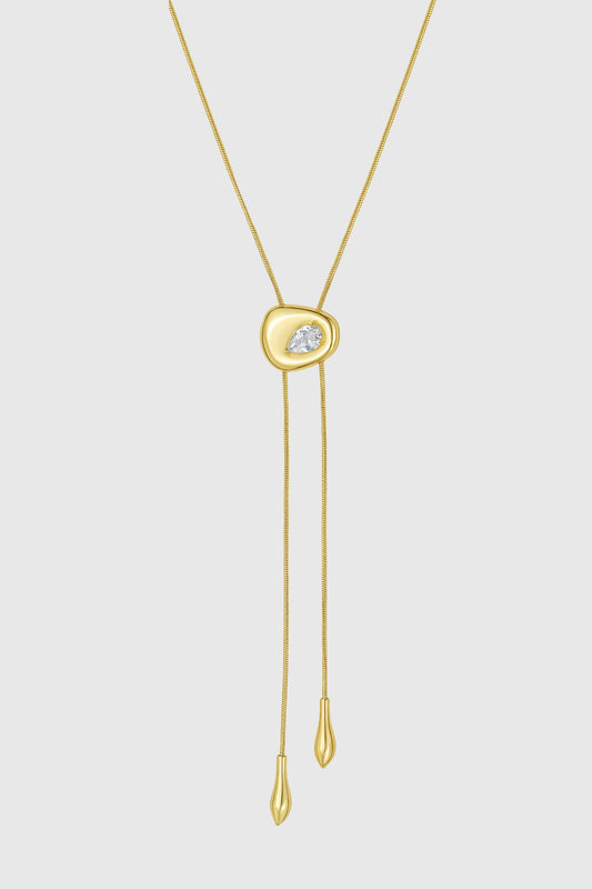 Organic Pebble Slider Necklace - Rebecca Minkoff