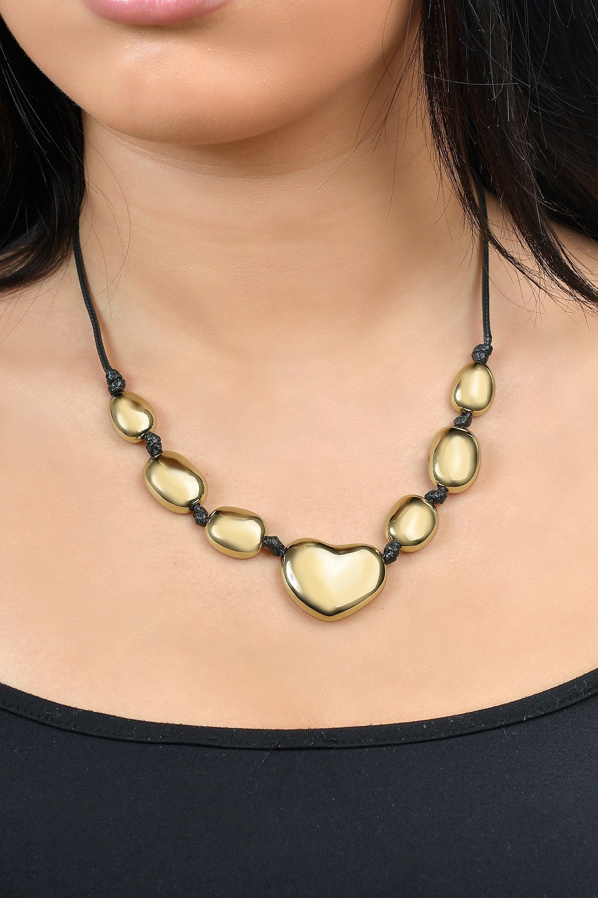 Organic Bead Statement Necklace - Rebecca Minkoff