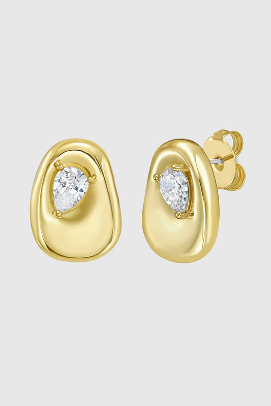 Organic Stud Earrings - Rebecca Minkoff