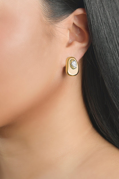 Organic Stud Earrings - Rebecca Minkoff