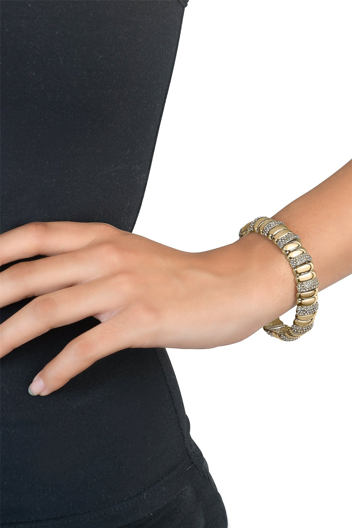 Stretch Bracelet with Pave Accents - Rebecca Minkoff