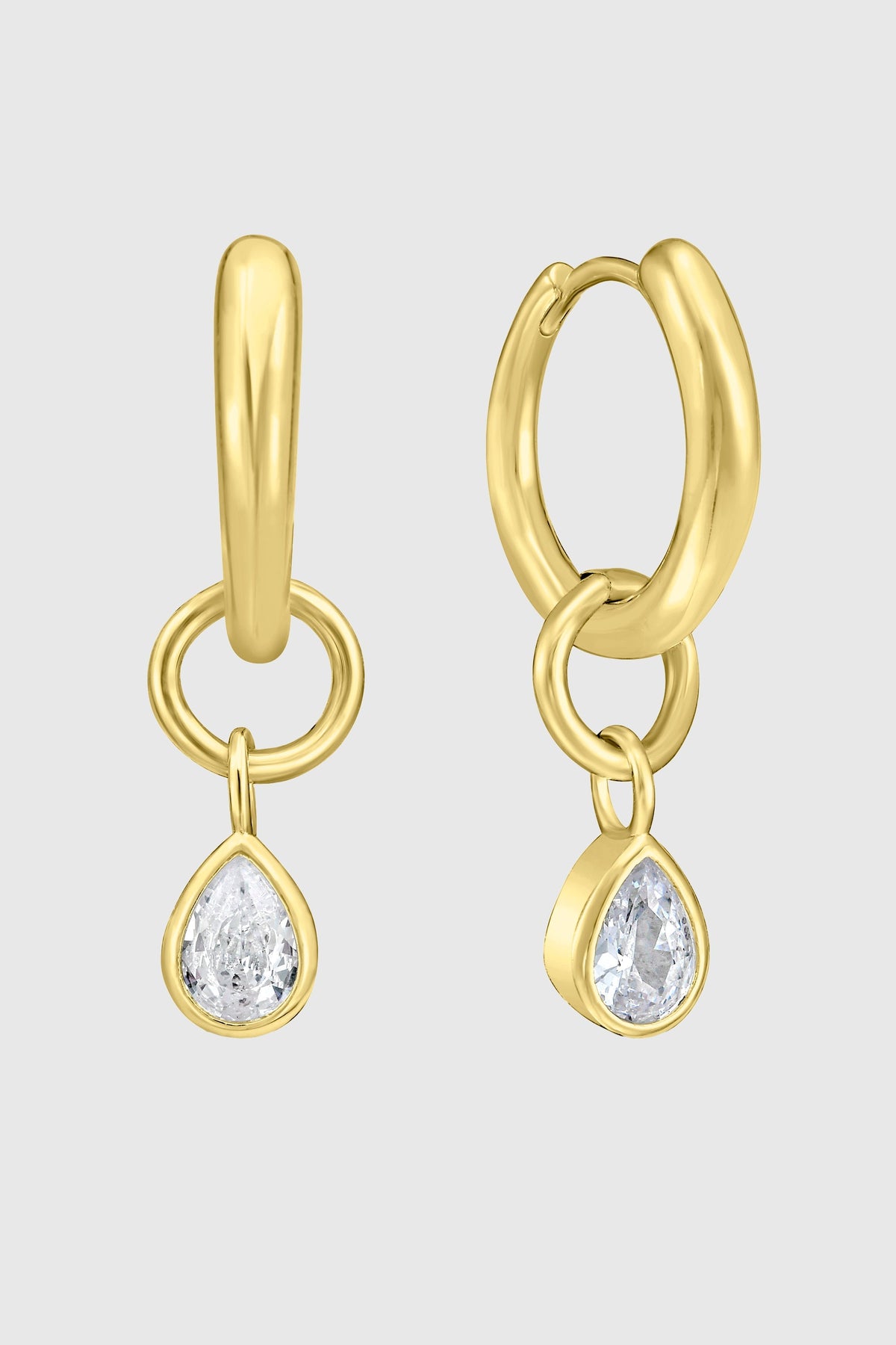 Pear Drop Hoop Earrings - Rebecca Minkoff