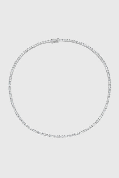 3MM Princess-Cut Tennis Necklace - Rebecca Minkoff