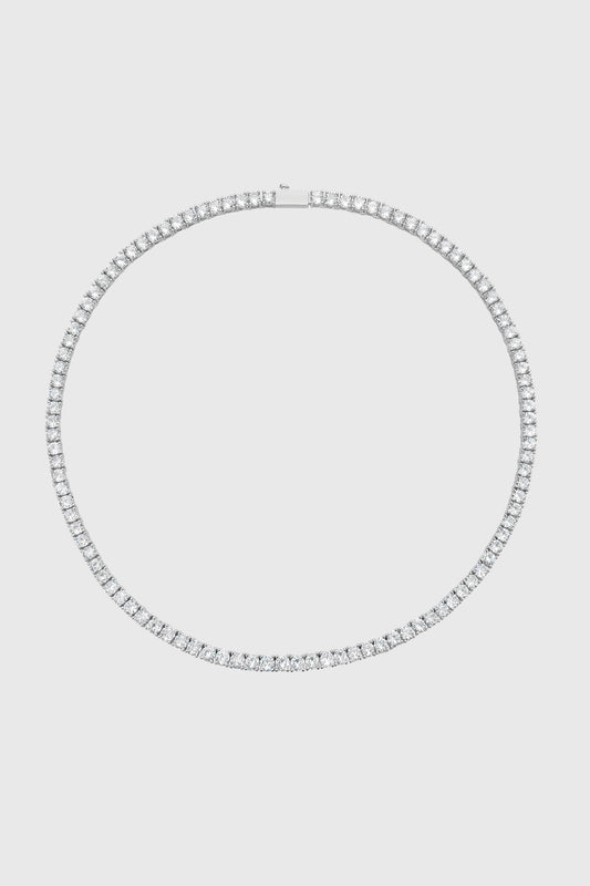 4MM Round Brilliant Tennis Necklace - Rebecca Minkoff