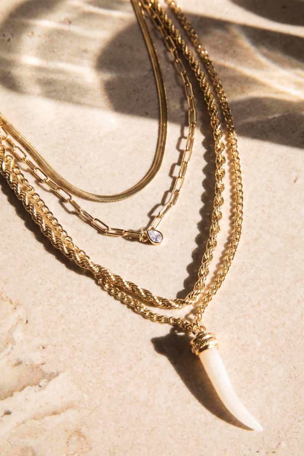Layered Horn Pendant Necklace - Rebecca Minkoff