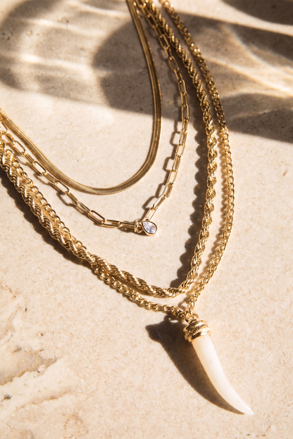 Layered Horn Pendant Necklace - Rebecca Minkoff