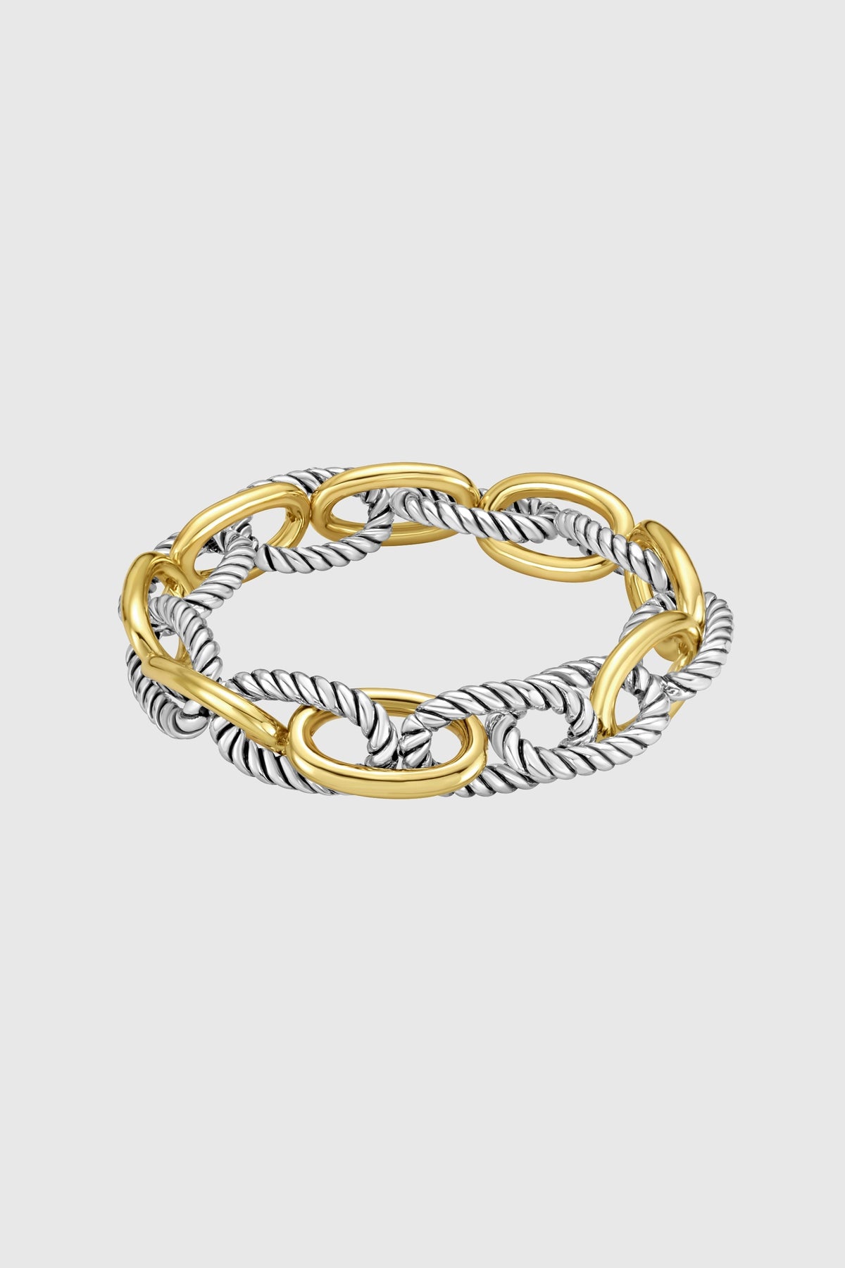 Two-Tone Twisted Link Bracelet - Rebecca Minkoff