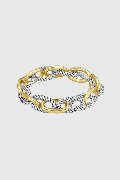 Two-Tone Twisted Link Bracelet - Rebecca Minkoff