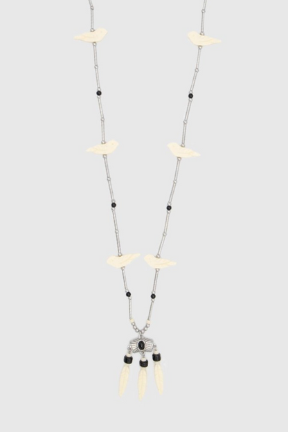 Western Bird Fringe Necklace - Rebecca Minkoff