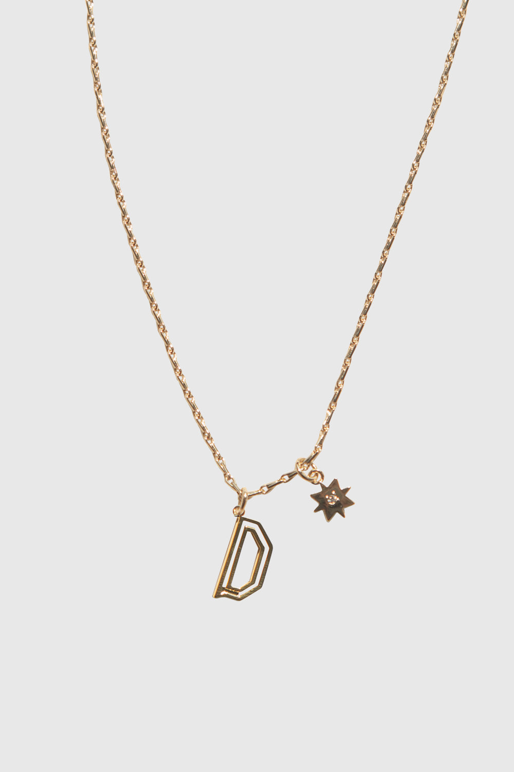 D Cut-out Initial Necklace - Rebecca Minkoff