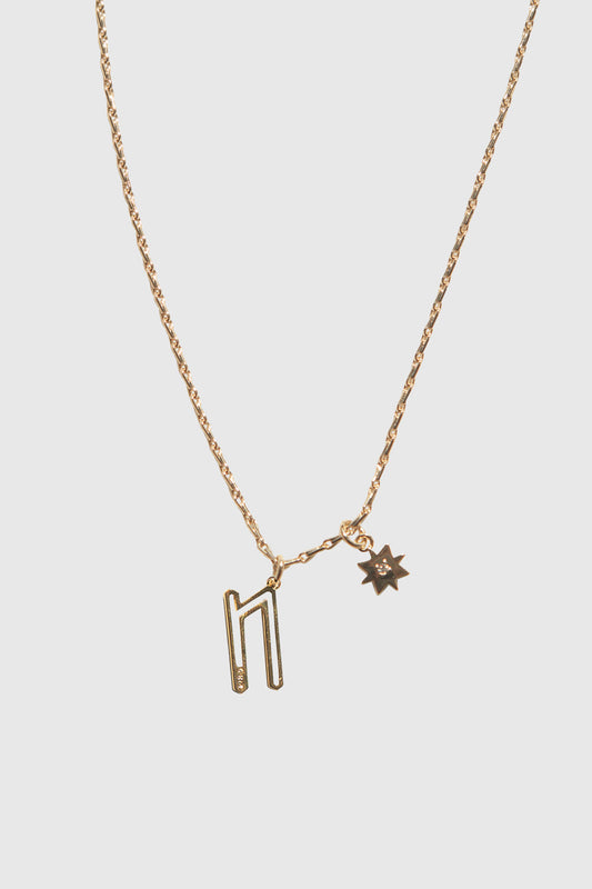 N Cut-out Initial Necklace - Rebecca Minkoff