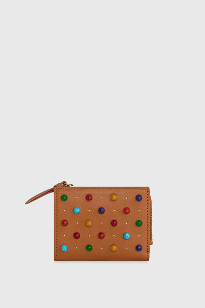 Megan Slim Wallet With Cabachon Studs - Rebecca Minkoff