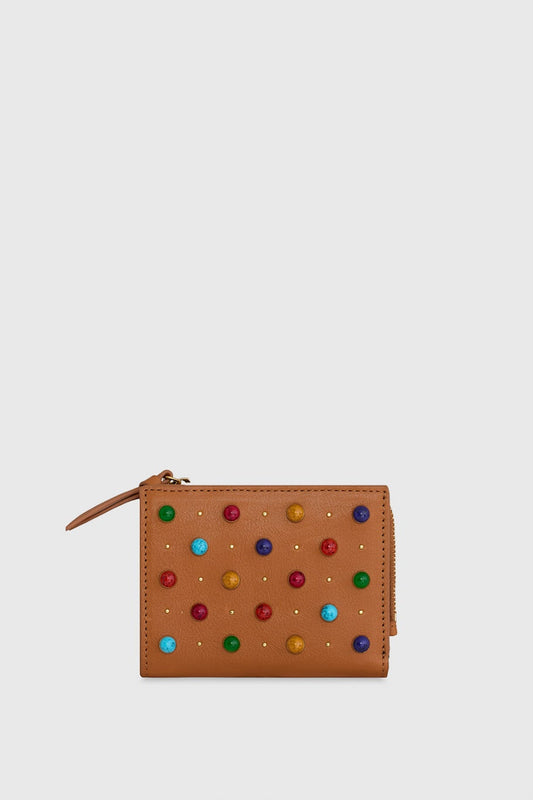 Megan Slim Wallet With Cabachon Studs - Rebecca Minkoff