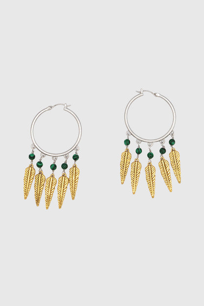 Feather Hoop Earrings - Rebecca Minkoff