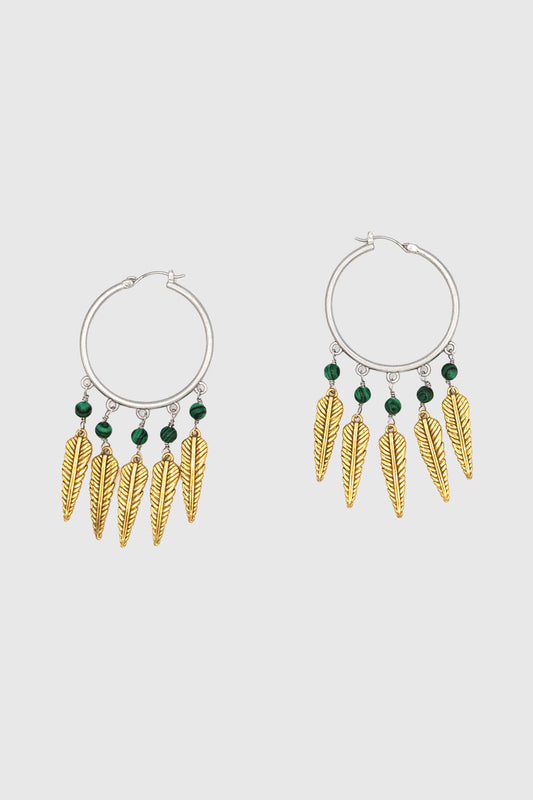 Feather Hoop Earrings - Rebecca Minkoff