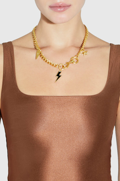 Lariat Charm Necklace - Rebecca Minkoff